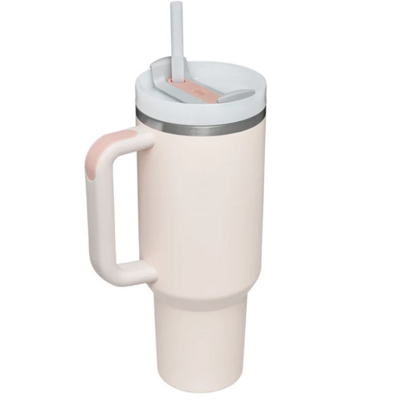 Transfronterizo en stock 40Oz Coche Taza de gran capacidad de doble capa de acero inoxidable mango Taza portátil al aire libre taza de vacío del coche