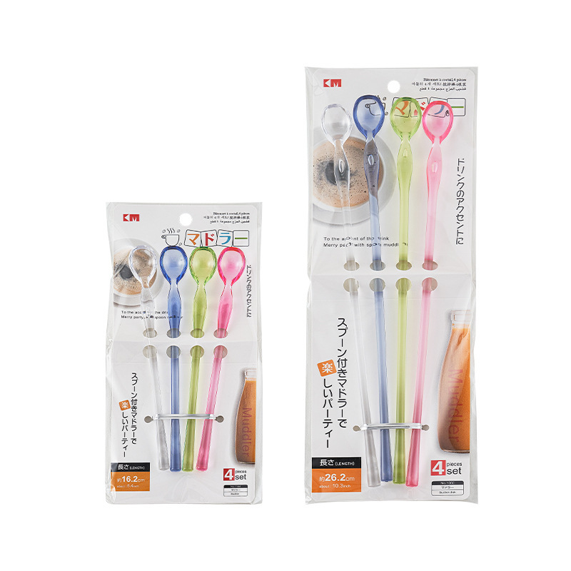 Cuchara de café y postre en acrílico estilo japonés_voghion.com