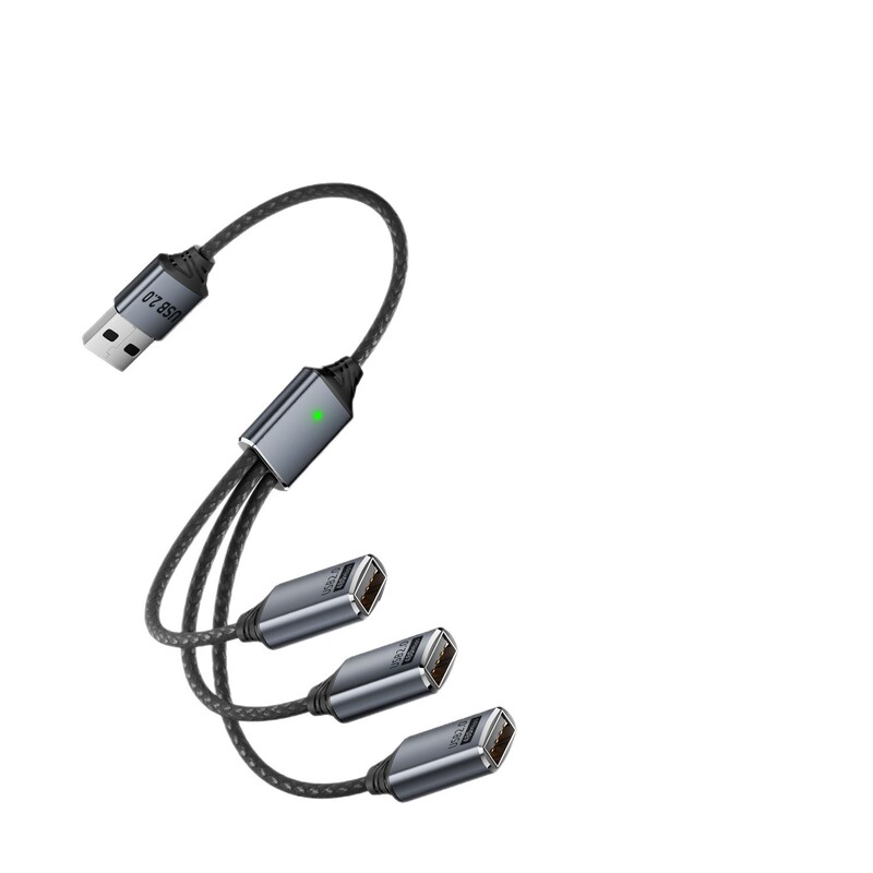USB C拓展坞分线器 type-c一拖三数据线支持U盘 OTG 读卡数据传输|undefined