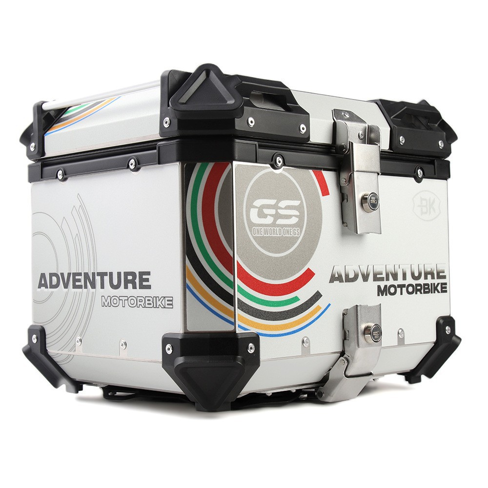 Motocicleta de gran capacidad 38L caja de equipaje lateral impermeable caja de almacenamiento maleta de la motocicleta tres cajas accesorios