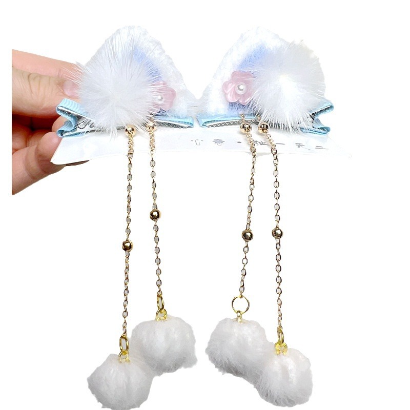 Childrens Ancient Style Hair Clips Cute Ear Shaped Accessories_voghion.com