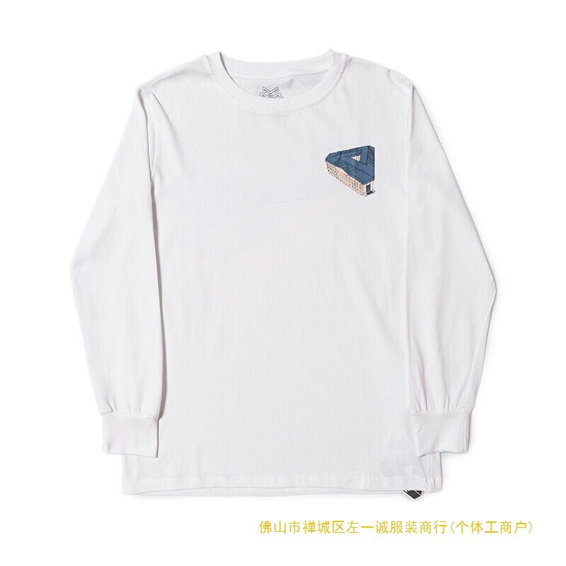 European and American Trendy Brand Palace Triangle Print High-Quality Men's and Women's Casual Long-Sleeved Sweatshirts