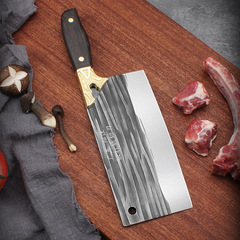 Hand-forged kitchen knife Longquan bone-cutting knife household slicing knife kitchen chopping knife stainless steel cutting knife Yangjiang knife