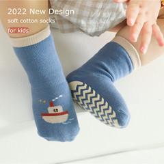 24 New Year baby floor socks non-slip boys and girls cartoon traffic socks baby toddler socks Amazon 1-3