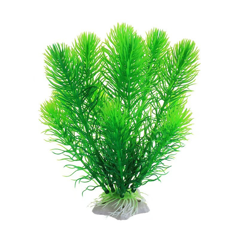 Falso acuario acuario decoración paisajismo simulación perezosa 17CM pequeño adorno acuario simulación planta de paquete de plantas acuáticas