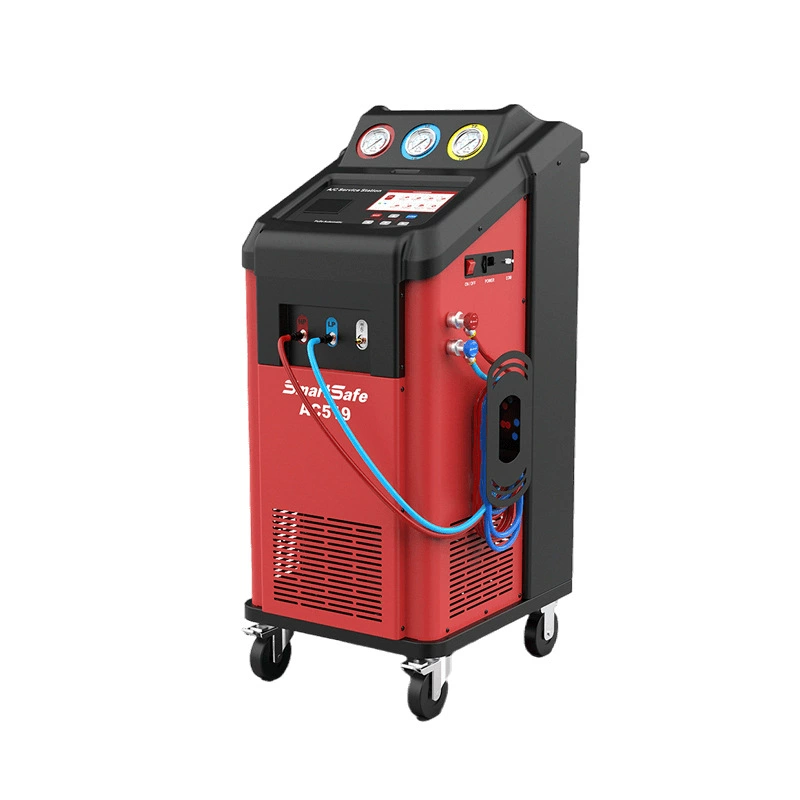 Легкая инспекция автомобильная одежда AC519 Автомобильный кондиционер хладагент рециркуляции и заправки мойки машины R134a и 1234YF хладагенты