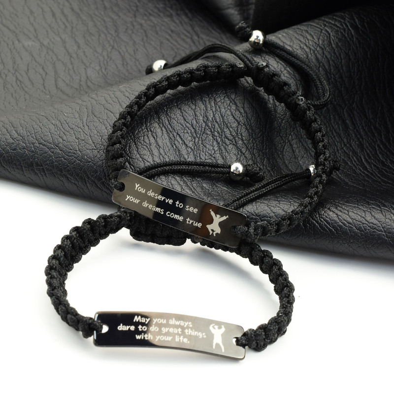 New Woven Bracelet Milan Rope Stainless Steel Black Steel Color Engraving Pattern Marking Woven Couple Steel Brand Bracelet New Woven Bracelet Milan Rope Stainless Steel Black Steel Color Engraving Pattern Marking Woven Couple Steel Brand Bracelet