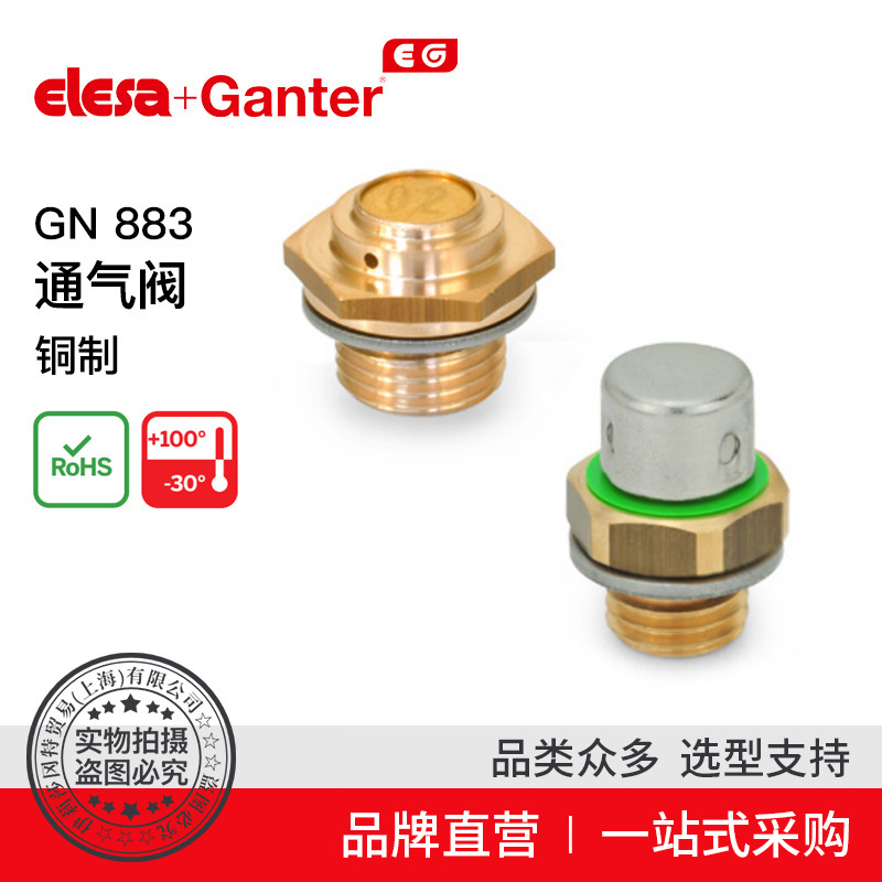 Elesa Ganter伊莉莎冈特 GN 883 通气阀 铜制