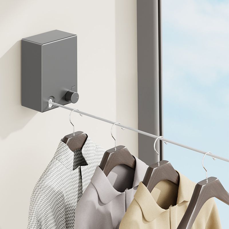 Tendedero invisible transfronterizo, retráctil, secado de ropa, artefacto, interior, sin perforación, baño, cable de balcón telescópico
