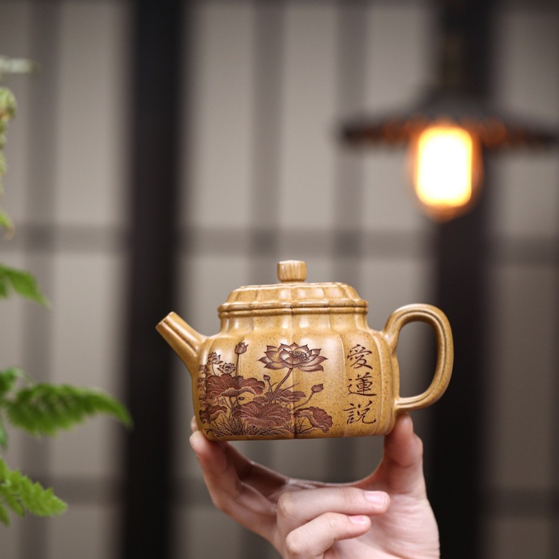 筋纹德钟 宜兴紫砂壶原矿高温段泥匠心手制精美紫砂茶壶茶具|undefined