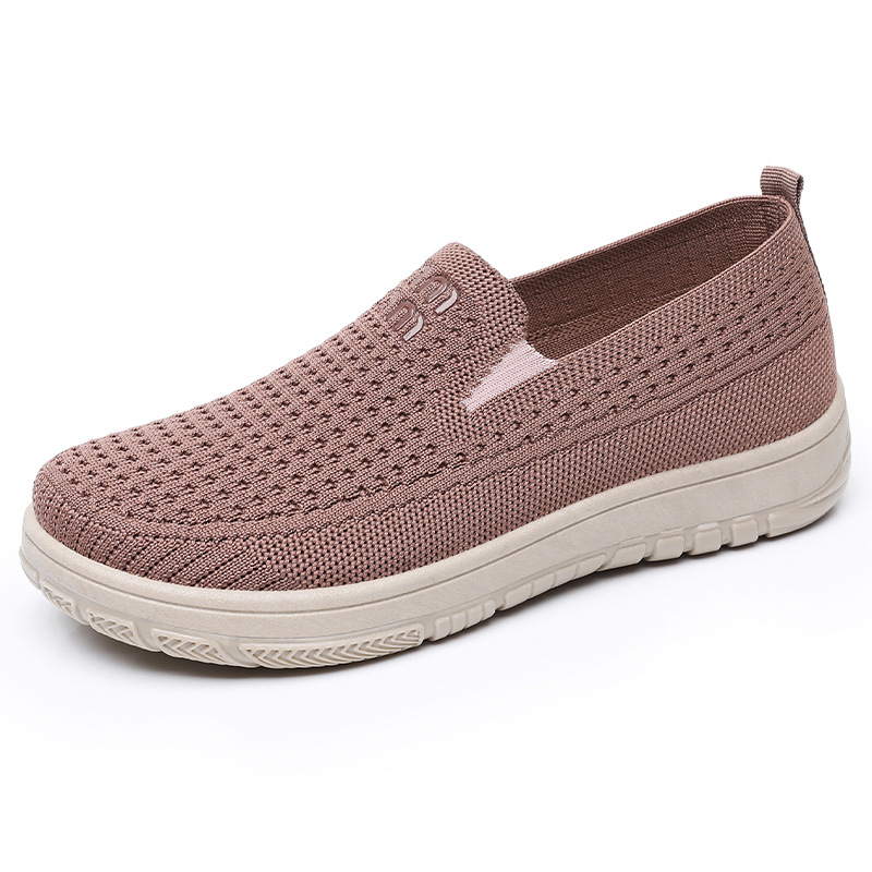 Zapatos de mujer, versátiles, estilo veraniego, nuevos, sin cordones, de tela estilo Pekín, transpirables, de malla tejida, informales, al por mayor. image 8