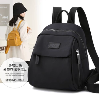 双肩包女尼龙布包新款时尚简约书包迷你女士休闲旅行小背包批发