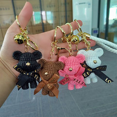 新しい樹脂の毛の熊の鍵はアニメのかわいい精巧な包みのアクセサリーの小さいカップルの鍵の鎖の卸売りを掛けます。