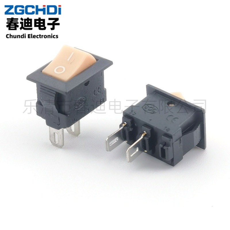KCD11船型电源开关短脚两脚2档电子秤打印机风扇开关配件10*15mm