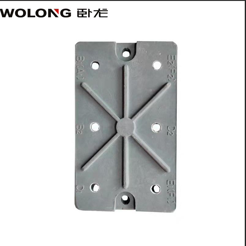 卧龙电机车床工业器械配件接线板法兰铝制风叶接线盒变频风机端盖