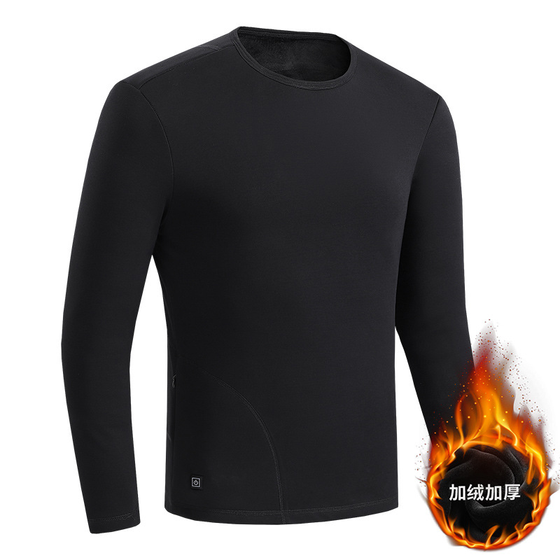 1805-28 Camisa negra masculina 16 áreas (solo ropa)