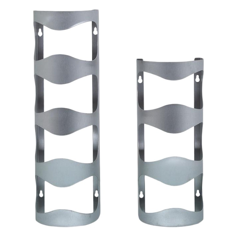 Estante del vino de acero inoxidable colgando estante de la botella de vino montado en la pared decoración del estante del vino simple sostenedor de la botella de vino