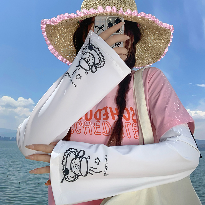 Funda de hielo, suelta y transpirable, sombra al aire libre de verano, protección UV, nuevo y lindo brazalete, manga de protección solar al por mayor