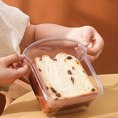 厚切りパン包装箱使い捨て透明ベーキングペストリーケーキ保存箱スライストースト包装箱