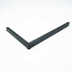 1.5 cm minimalist invisible seamless baseboard ultra narrow bendable footline aluminum small arc right angle floor line 