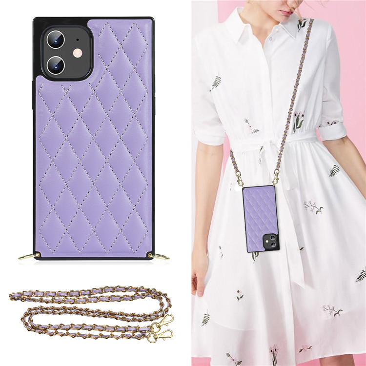 Suitable for Samsung Note20Ultra Quilted Diagonal Leather Case S21Plus Anti-Fall Shell Back Cover Mobile Phone Protective Case Suitable for Samsung Note20Ultra Quilted Diagonal Leather Case S21Plus Anti-Fall Shell Back Cover Mobile Phone Protective Case