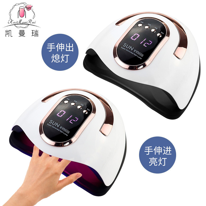 Luz de uñas transfronterizas para uñas 360W de alta potencia UV para uñas, pegamento de manil para uñas, secado rápido