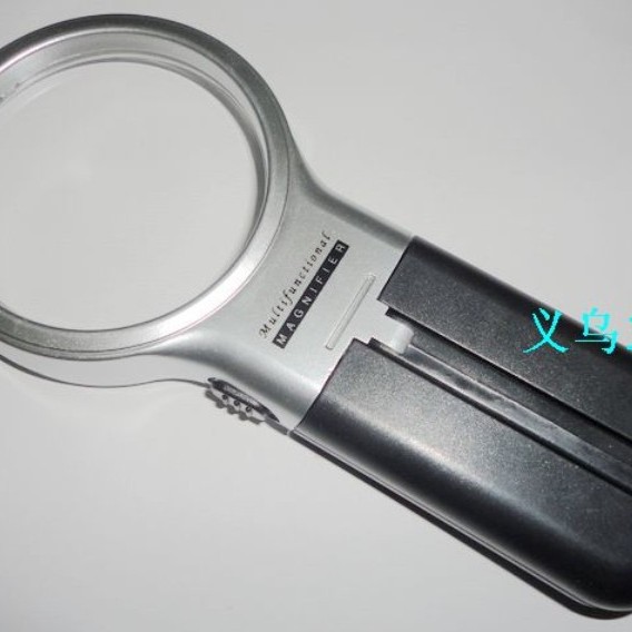 7006多功能折叠带ELD灯台式手持老人阅读检测签定塑料镜片放大镜