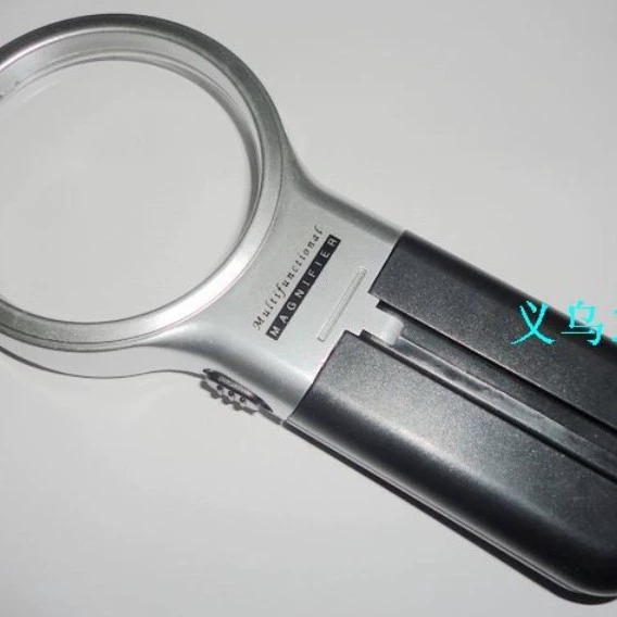 7006 многофункциональная складная настольная портативная лупа для чтения для пожилых людей с пластиковой линзой и подсветкой ELD