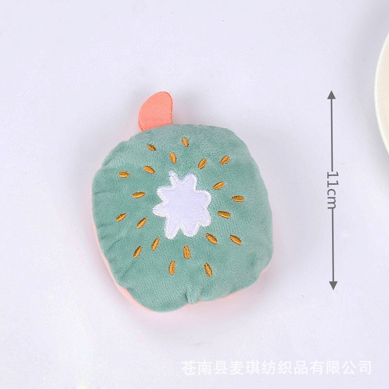 Productos para mascotas nuevos juguetes para gatos Teddy series de frutas de pelo dorado juguetes para gatos de peluche juguetes para perros