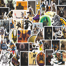 53张创意古埃及阿努比斯贴纸DIY装饰手机壳旅行箱防水贴纸