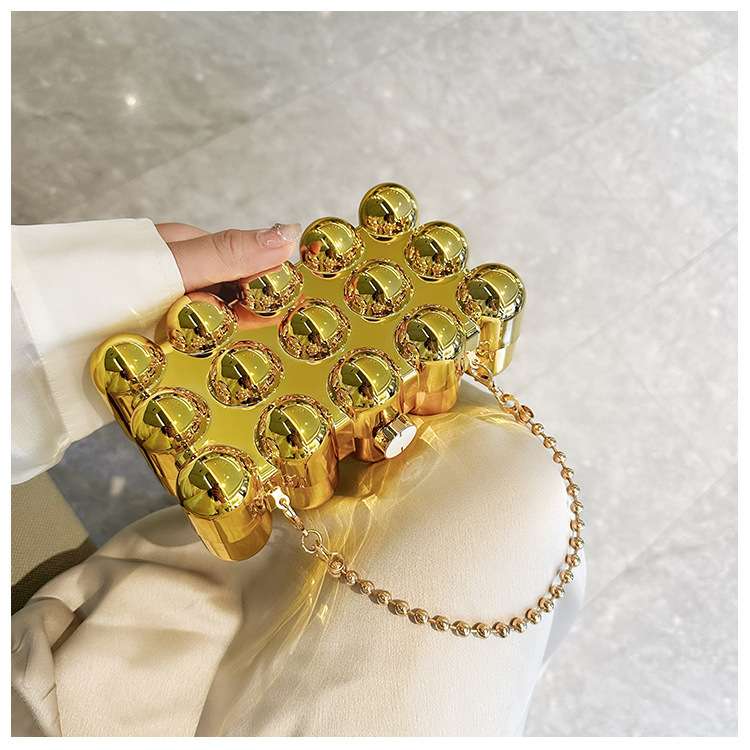 Acrylic bag 2025 New style, European and American cross-border single-shoulder fashionable design women's chain box bag undefined