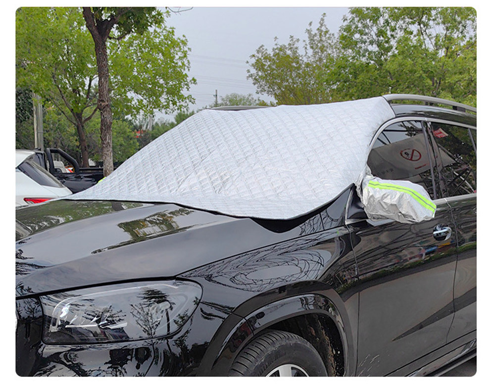 Car half-cover windshield anti-freeze cover, universal thickened car cover for snow protection, frost and snow protection