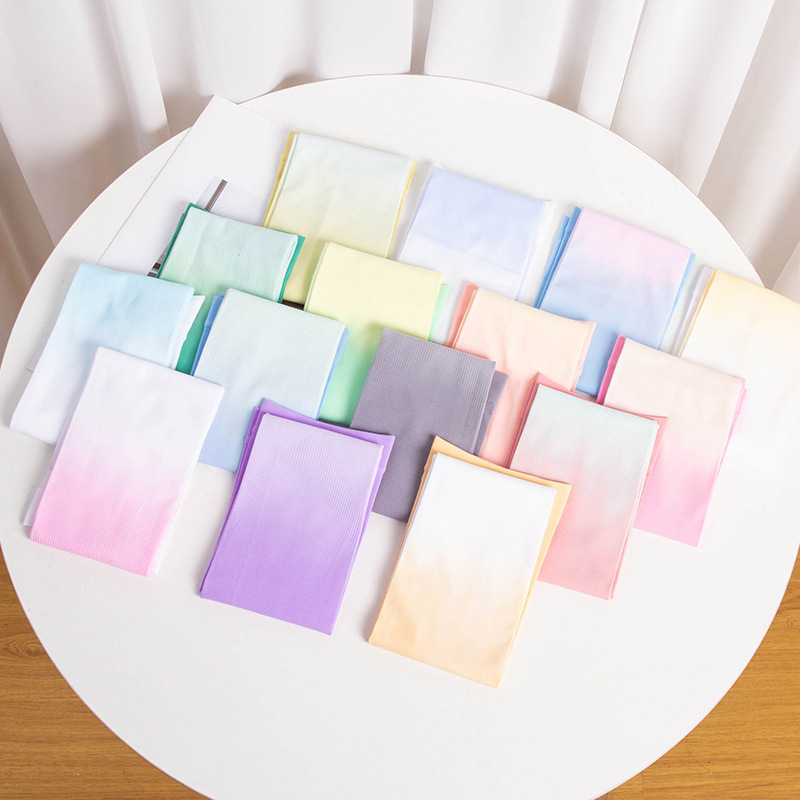 Gradient Color Ice Sleeve Summer Sun Protection Gloves Unisex UV Protection Rainbow Ice Silk Hand Sleeve Cover Driving Breathable Sleeve