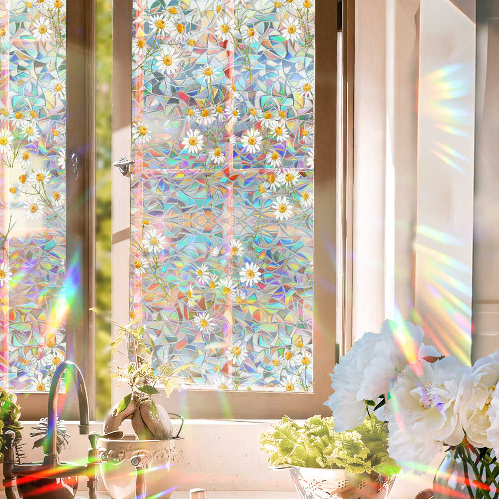 140g Weight Glass paster Home Textiles & Decor Type PVC Material Leaf Pattern Casual, Pastoral Style Casual Pastoral Leaf PVC Glass Paster Wall Art 86