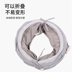 Pet Supplies Double Faux Fur Cat Tunnel Tent Cat Toys Cat Bed All-Season Universal Foldable Cat Tunnel