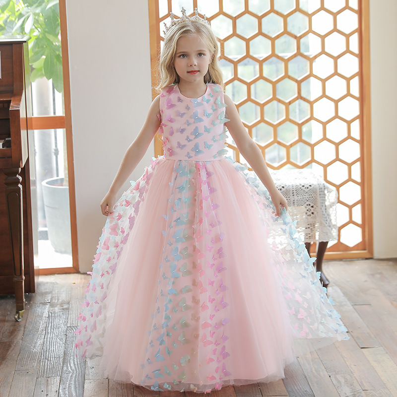 Carisa CARISA Foreign Trade Girls Flower Girl Wedding Dress Puffy Skirt Organza Skirt Performance Clothes Children's Clothing Children's Formal Wear 