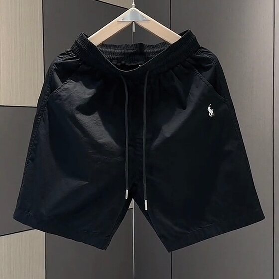 Casual Shorts 2025 Summer Trendy Men's Embroidered Straight Five-Point Pants Fashion Versatile Trendy Sports Large Shorts