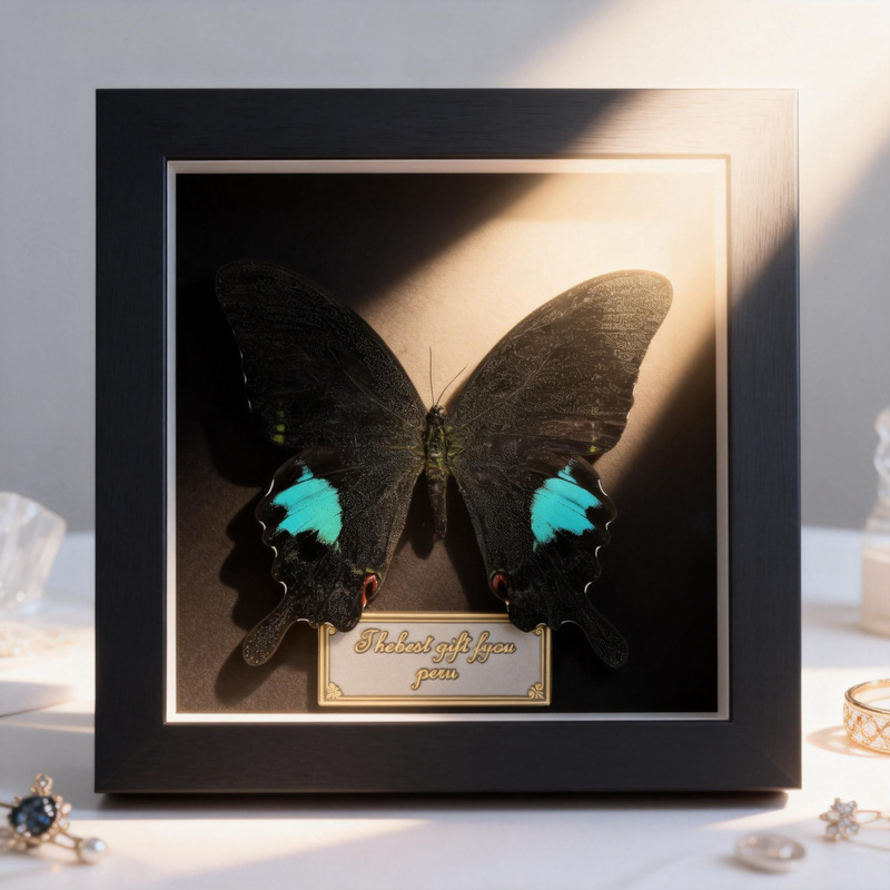 Paris Green Butterfly Modern Minimalist Style High-Aesthetic Photo Frame Stand Perfect for Decorating Living Room, Dining Room, and Bedroom Art