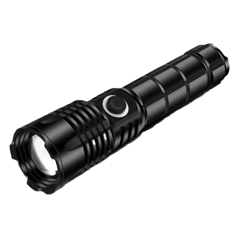 Сильный фонарик перезаряжаемый маленький супер яркий портативный мини-ксеноновая лампа дальнего действия белый лазерный прожектор маленький стальной пистолет