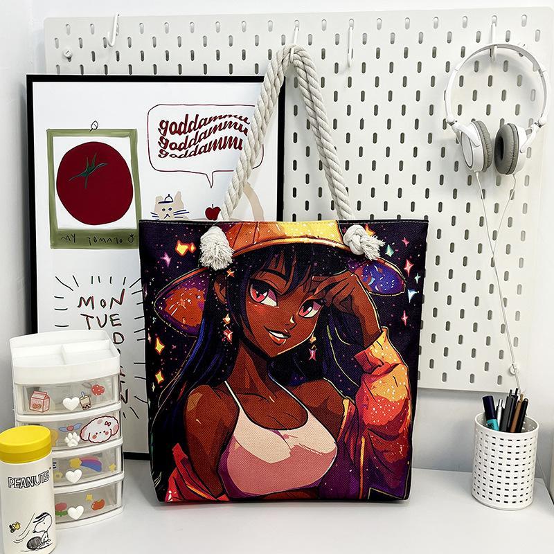 Bolsa de lona con diseño africano, estilo étnico y práctico image 17