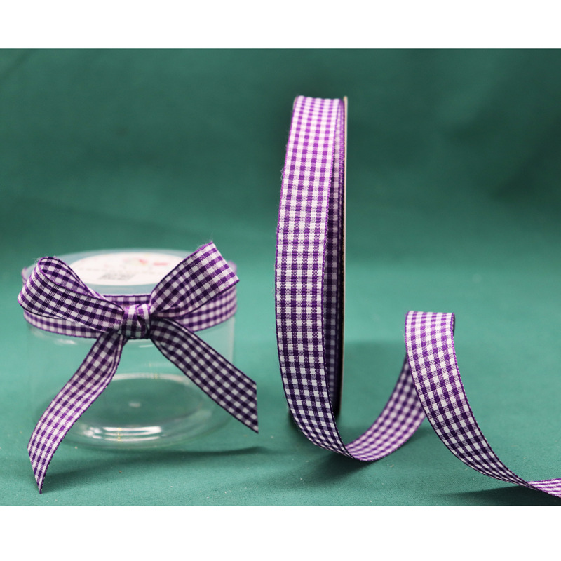 Pastoral estilo Plaid cinta de la torta de la cinta hecha a mano DIY material accesorios para el cabello cinta flor caja de regalo cinta de embalaje