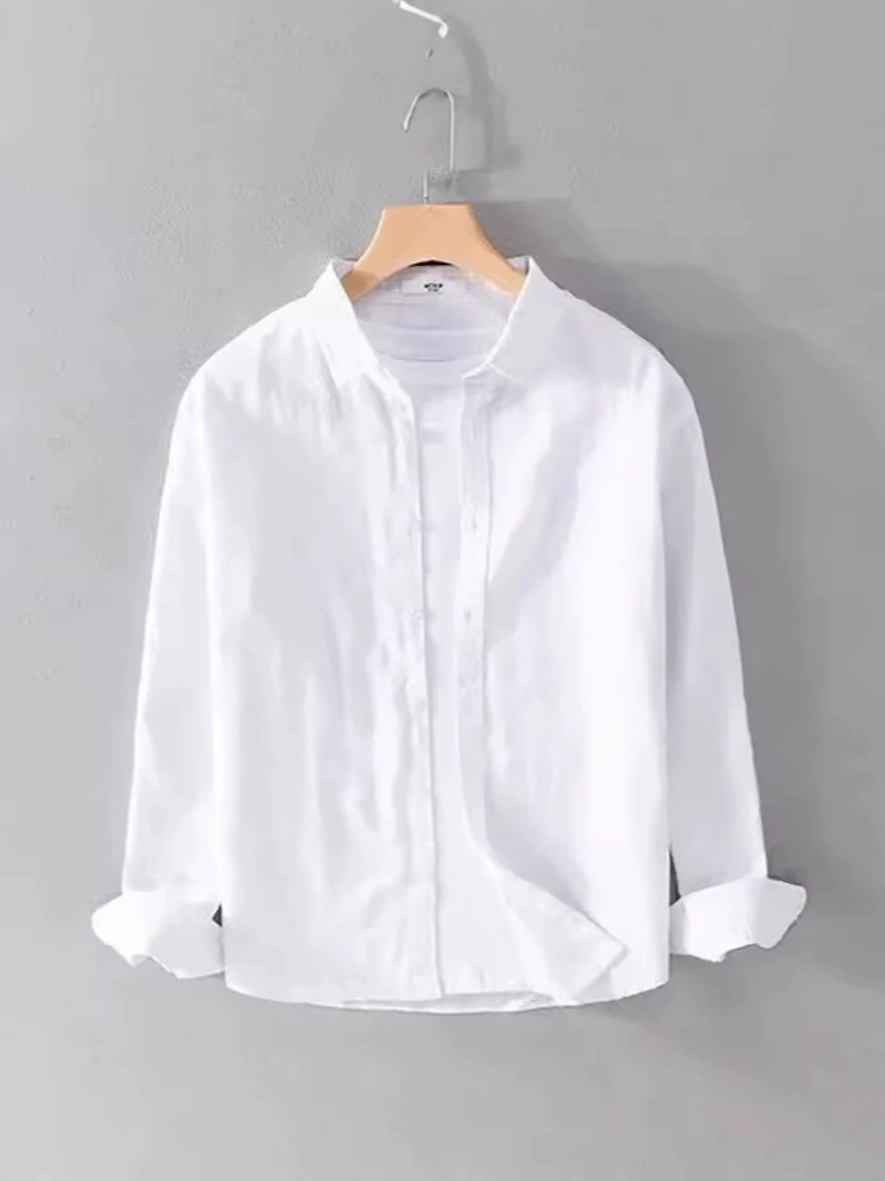 Рубашка, японская летняя одежда, тенденц jacket, хлопок и лён