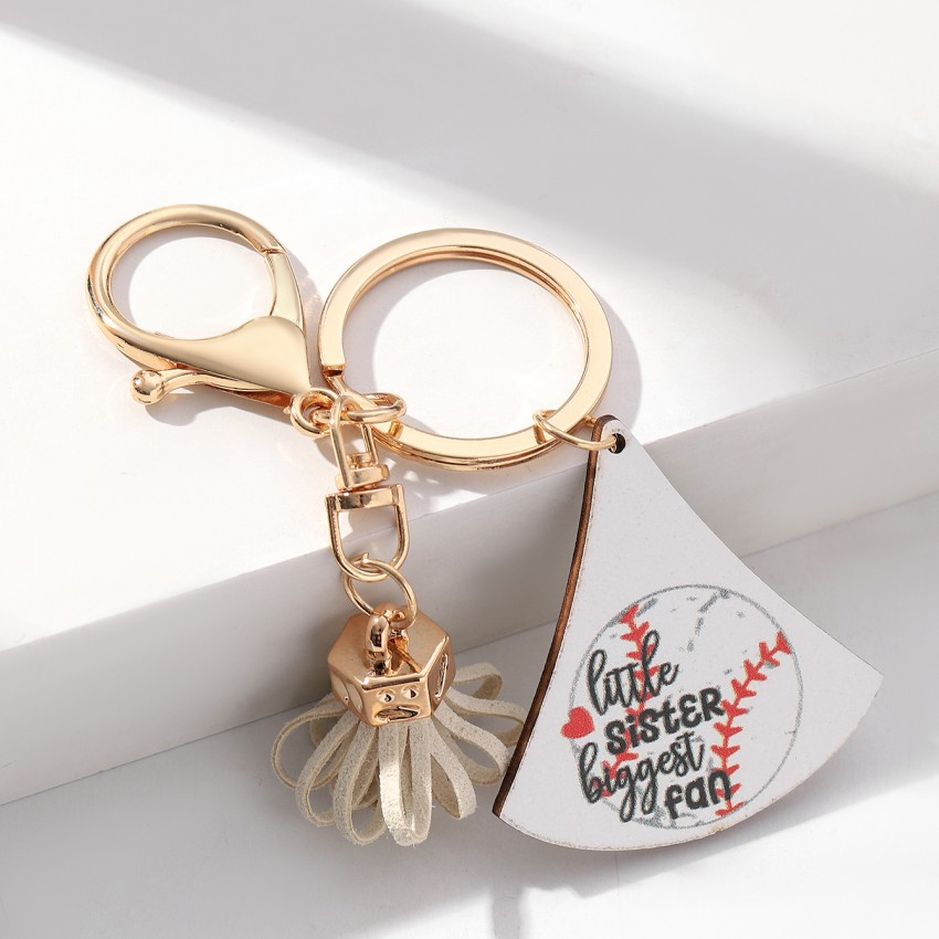 Décontractée Lettre Balle Bois Unisexe Porte-Clés display picture 6