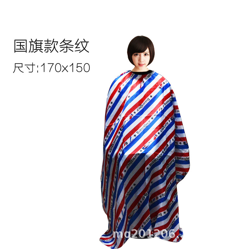 Tiktok Net rojo vintage cabeza de aceite profesional de peluquería y peluquería tela corte de pelo antiadherente más tamaño adulto peluquería babero