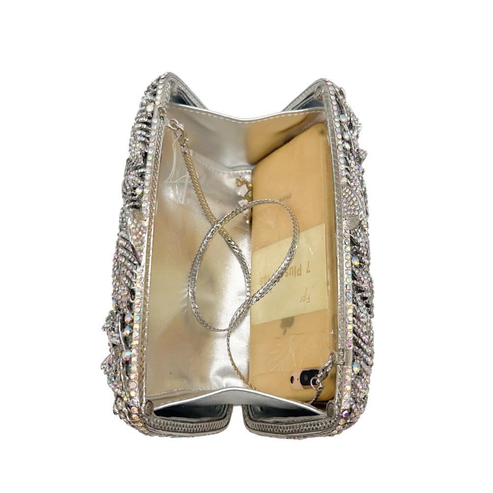 Europa y los Estados Unidos de nuevo coco de diamantes de agua de mano bolsas de banquete de diamantes bolsas de banquete de diamantes Crystal Clutch