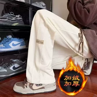外贸出口男装裤子男士宽松百搭直筒休闲卫裤美式大码运动裤跨境