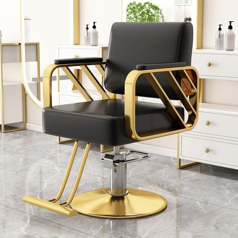 Fabricante al por mayor elevable silla de cabello giratoria salón de cabello de acero inoxidable taburetes de corte de pelo teñido silla de cabello
