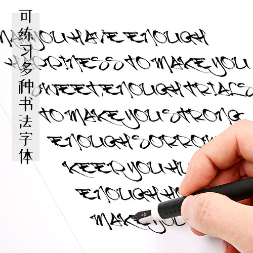 Korean Memory Recall Brand Plastic Rod Comic Pen Set Plastic Rod Calligraphy Pen English Signature Pen