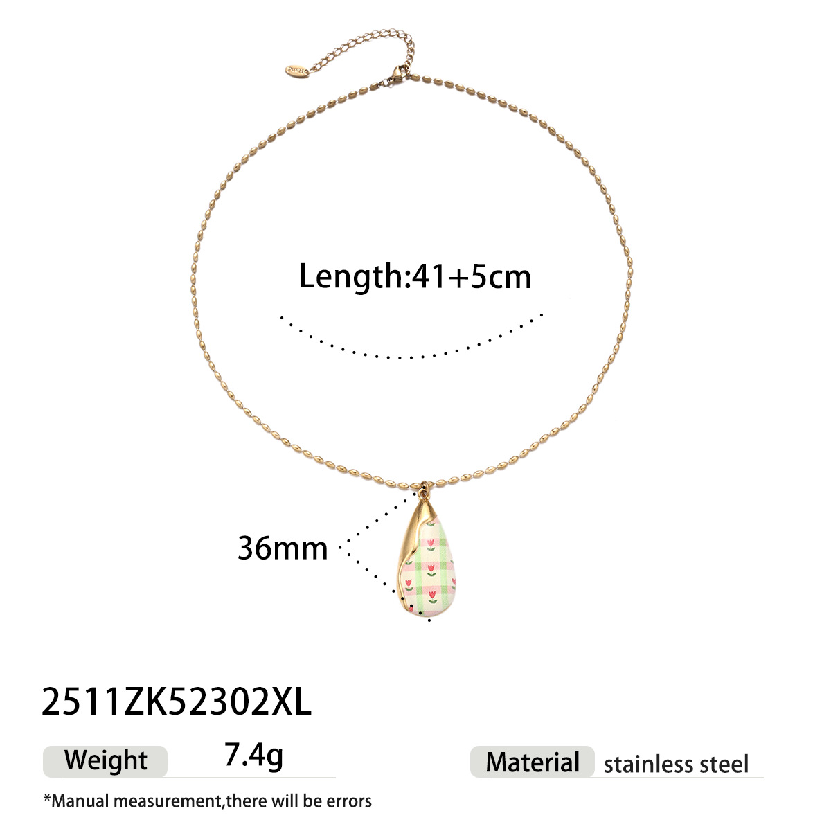 Collar de acero de titanio de lujo ligero de nicho de goteo de flores colgante de collar de clavícula joyería de venta caliente transfronteriza image 9