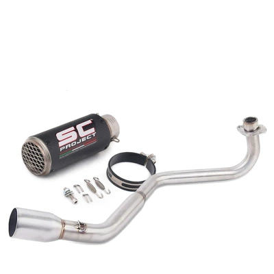 Motorcycle modified monkey exhaust Motorcycle exhaust pipe - full-set-a